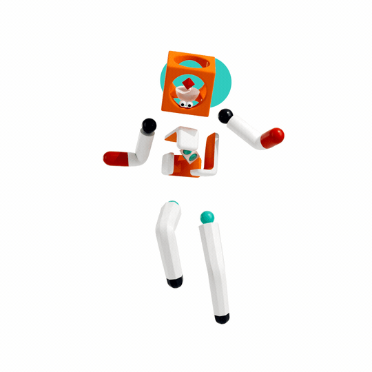 Animation loop of a 3D Model moving its arms and legs